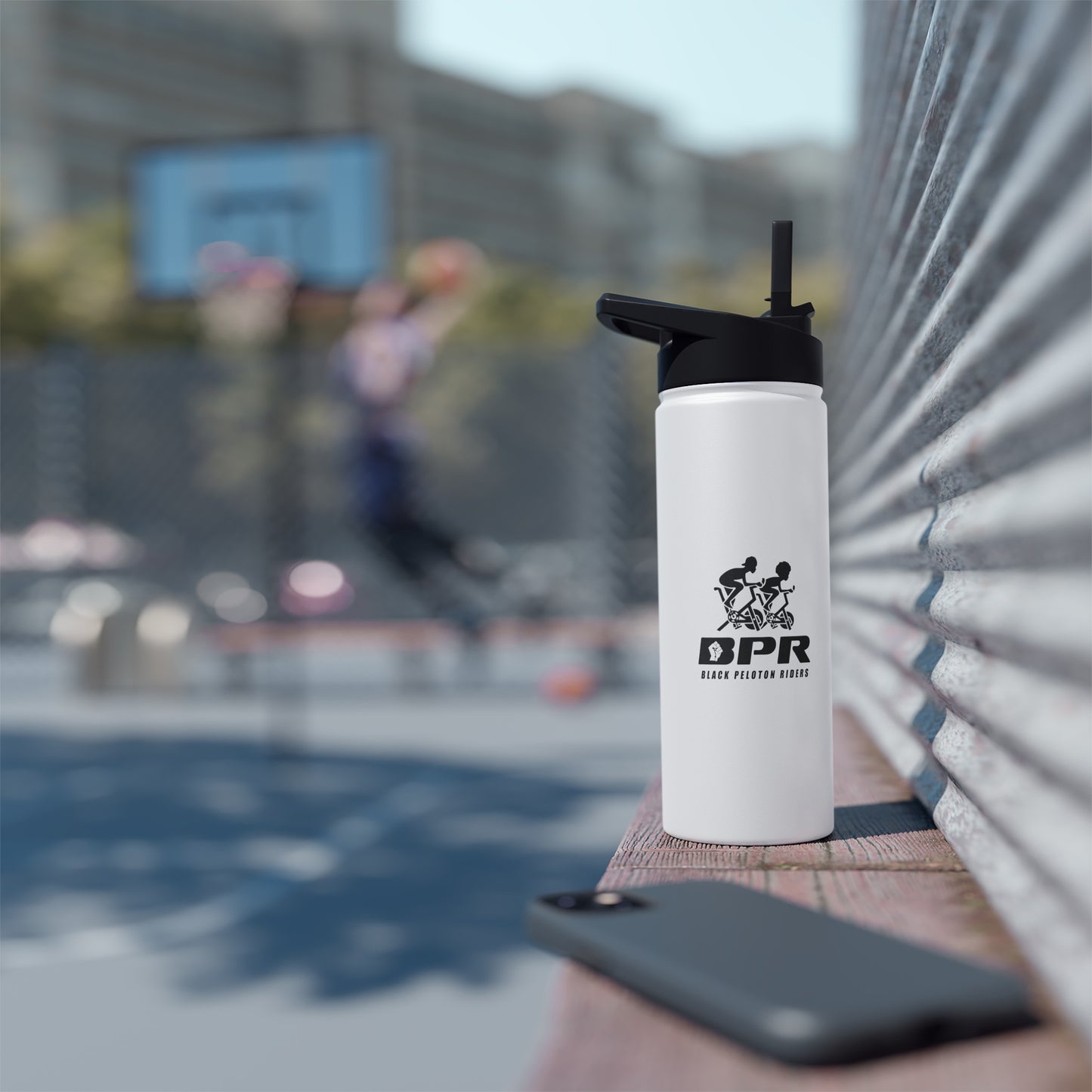 BRR | LOGO| Stainless Steel Water Bottle, Standard Lid