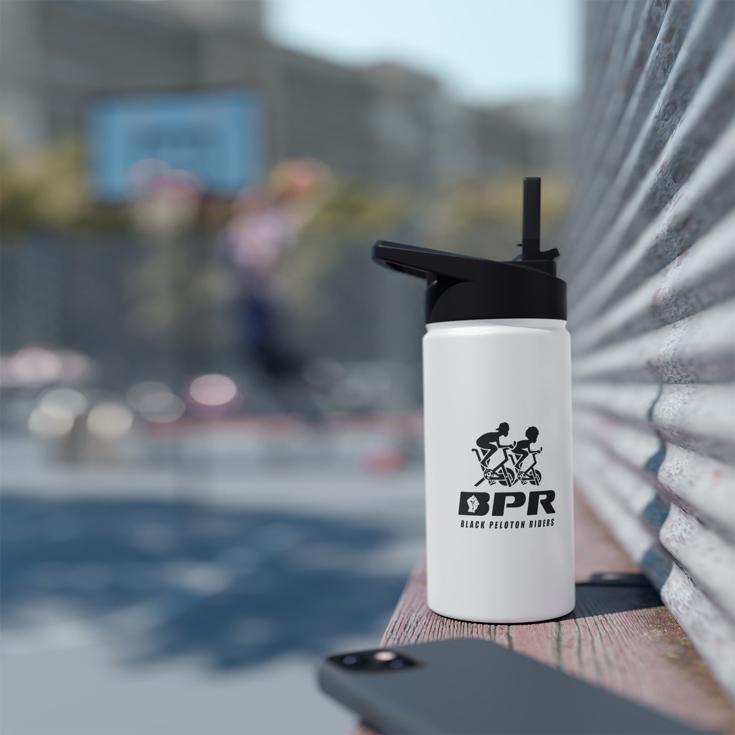 BRR | LOGO| Stainless Steel Water Bottle, Standard Lid